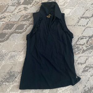 Lilly Pulitzer Black Martina Polo XXS